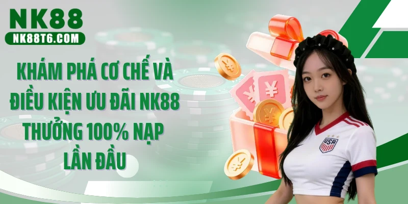 Khám phá cơ chế và điều kiện ưu đãi NK88 thưởng 100% nạp lần đầu